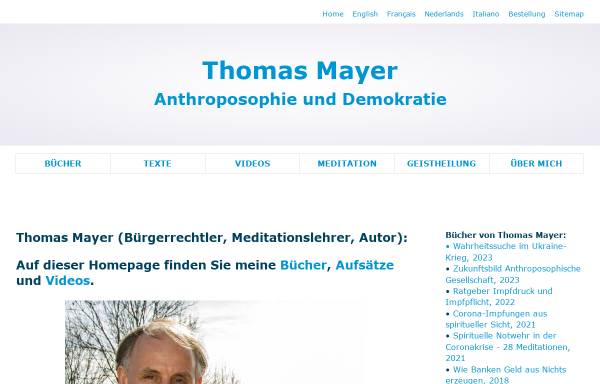 Vorschau von www.thomasmayer.org, Geistesforschung.org