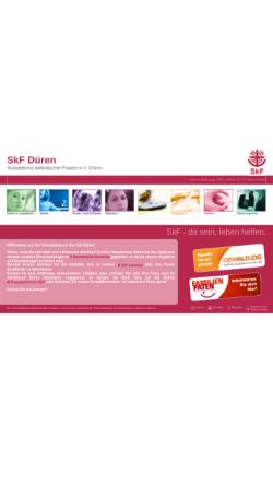 Vorschau der mobilen Webseite www.skf-dueren.de, SkF Düren Sozialdienst katholischer Frauen e.V.