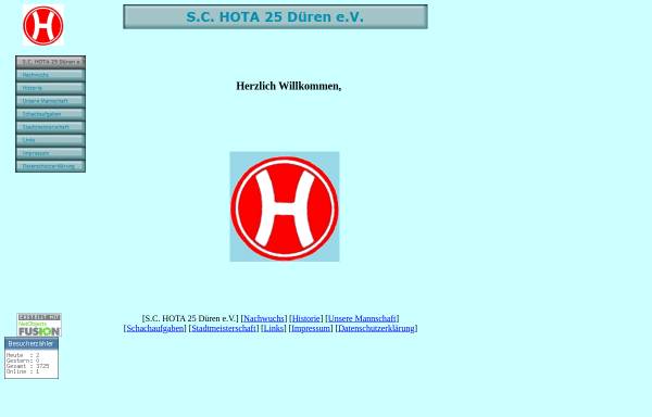 Vorschau von www.schachclub-hota.de, S.C. HOTA 25 Düren e.V.