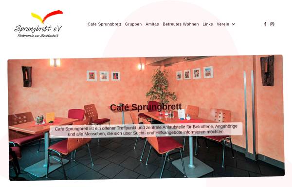 Vorschau von www.sprungbrett-e-v.de, Cafe Sprungbrett