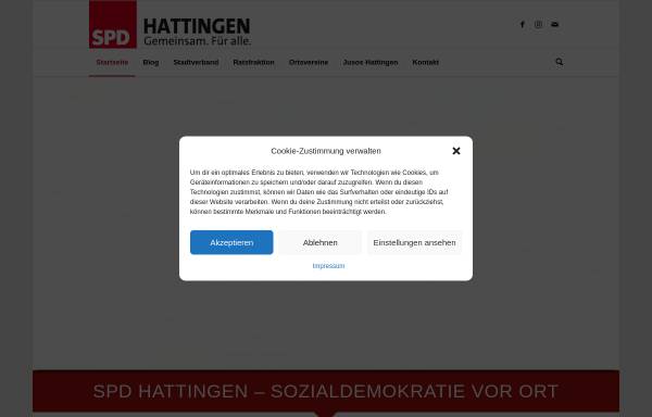 Vorschau von www.spd-hattingen.de, SPD Stadtverband Hattingen