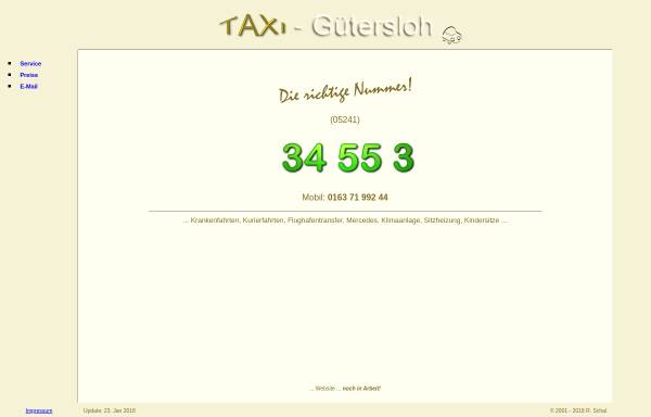 Vorschau von www.taxi-guetersloh.de, Gütersloher Funktaxi-Gemeinschaft eG