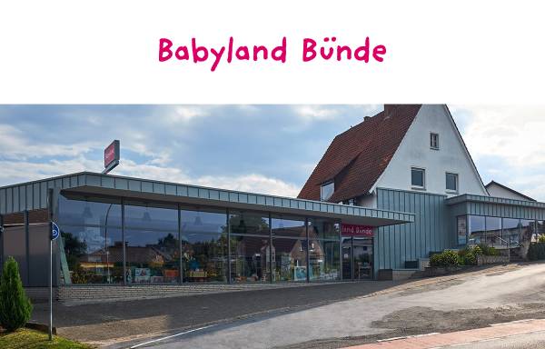 Vorschau von www.babyland-buende.de, Babyland Bünde e.K.