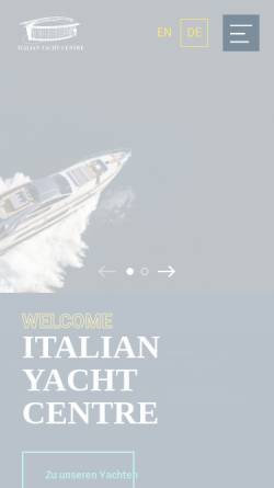 Vorschau der mobilen Webseite www.iyc-yachts.de, Italian Yacht Centre oHG