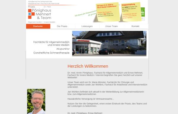 Vorschau von www.bpm-praxis.de, Dr. med. Peter Bobe, Dr. med. Armin Pönighaus & Ernoe Mehnert