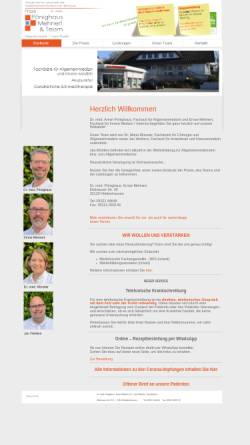 Vorschau der mobilen Webseite www.bpm-praxis.de, Dr. med. Peter Bobe, Dr. med. Armin Pönighaus & Ernoe Mehnert