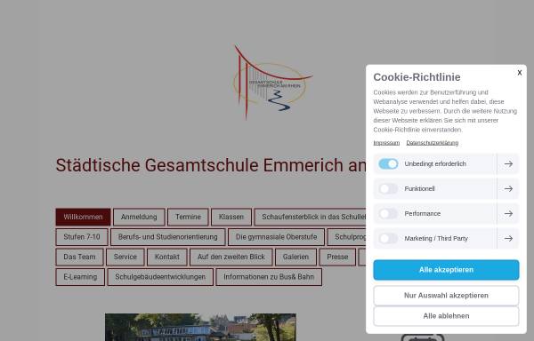 Vorschau von www.ge-emmerich.de, Gesamtschule Emmerich am Rhein
