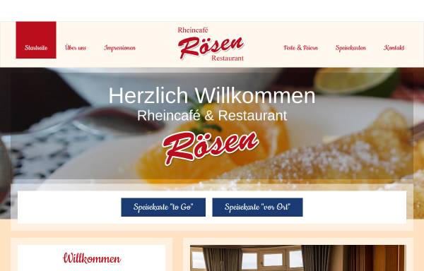 Vorschau von www.rheincafe-roesen.de, Rheincafé Rösen