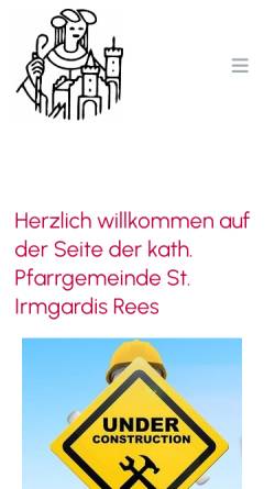 Vorschau der mobilen Webseite www.st-irmgardis-rees.de, Kirchenchöre St Mariä Himmelfahrt Rees