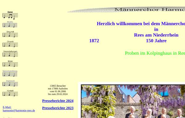 Vorschau von www.harmonie-rees.de, Männerchor 