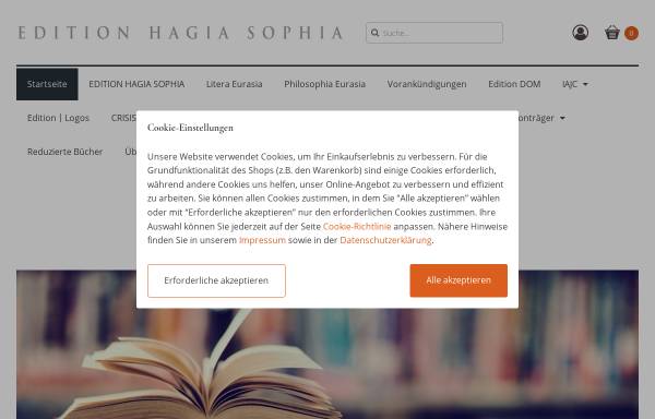 Edition Hagia Sophia - Verlag für christliche orthodoxe Literatur