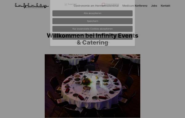 Vorschau von www.infinityevents.de, Infinity GmbH & Co. KG
