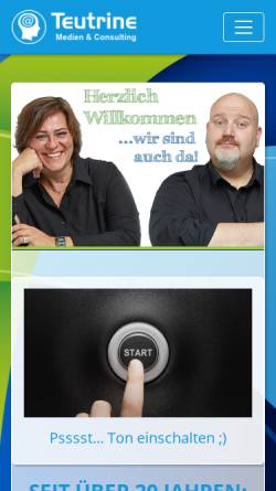Vorschau der mobilen Webseite www.teutrine.de, Teutrine