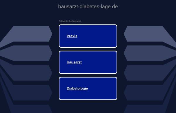 Vorschau von www.hausarzt-diabetes-lage.de, Gemeinschaftspraxis Drs. med. Bieber, Kraus, Nolte, Vortherms