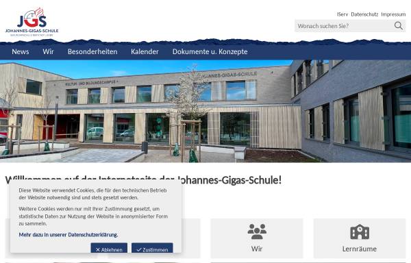 Vorschau von www.johannes-gigas-schule.de, Johannes-Gigas-Schule