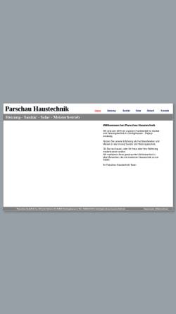 Vorschau der mobilen Webseite parschau-haustechnik.de, Günter Parschau Haustechnik