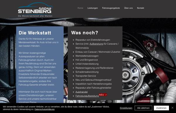 Vorschau von autohaussteinberg.de, Steinberg GmbH & Co. KG