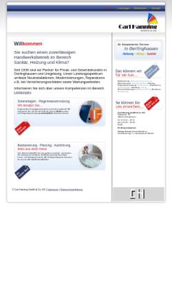 Vorschau der mobilen Webseite carl-hanning.de, Carl Hanning GmbH & Co. KG