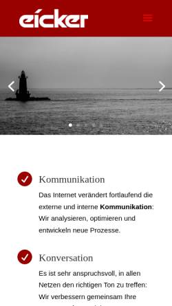 Vorschau der mobilen Webseite eicker.digital, Gerrit Eicker