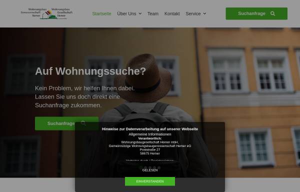 Vorschau von www.gwb-hemer.de, Gemeinnützige Wohnungsbaugenossenschaft Hemer