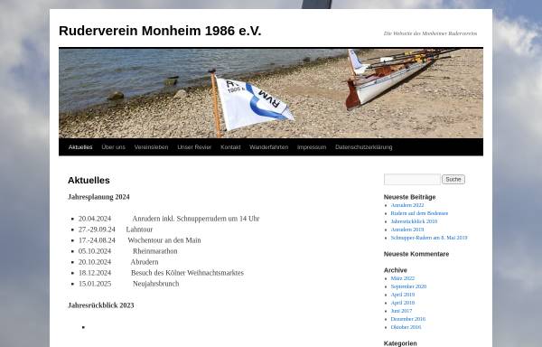 Vorschau von www.rv.monheim.de, Ruderverein Monheim 1986 e.V.