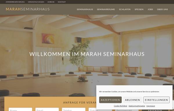 Vorschau von www.marah.de, MaRah Seminarhaus