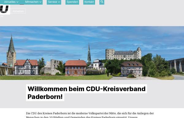 Vorschau von www.cdu-paderborn.de, CDU-Kreisverband Paderborn