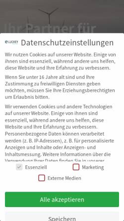 Vorschau der mobilen Webseite www.luckey-online.de, Luckey GmbH