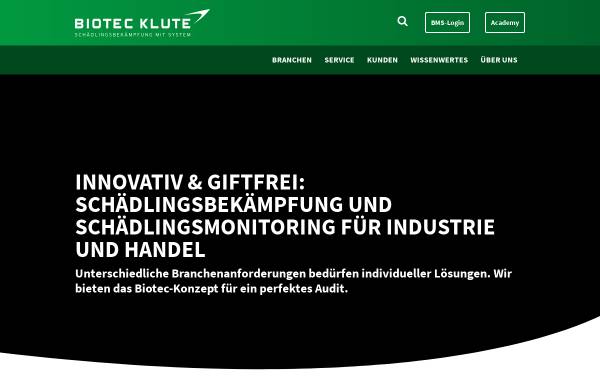 Vorschau von www.biotec-klute.de, BioTec-Klute GmbH