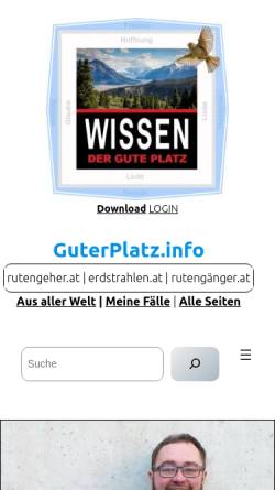 Vorschau der mobilen Webseite www.rutengeher.at, Rutengeher.at