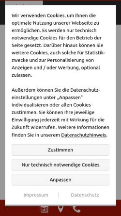Vorschau der mobilen Webseite www.berg-kuechen.de, Berg Küchen GmbH