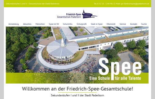 Vorschau von www.speepb.de, Friedrich-von-Spee-Gesamtschule
