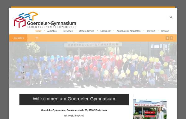 Vorschau von www.goerdeler-gymnasium.de, Goerdeler Gymnasium (GGP)