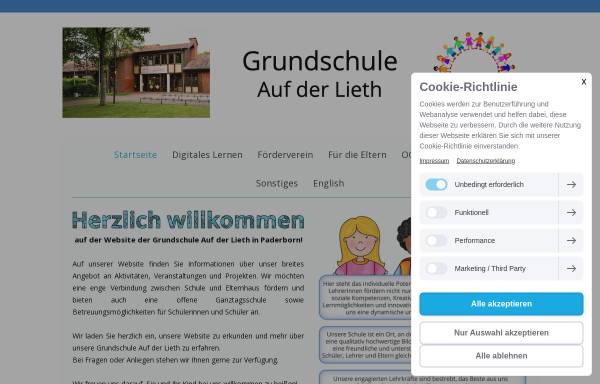 Vorschau von www.gs-lieth-paderborn.de, Grundschule Auf der Lieth