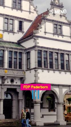 Vorschau der mobilen Webseite fdp-paderborn.de, FDP Paderborn
