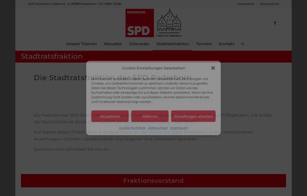Vorschau von www.spd-fraktion-paderborn.de, SPD Stadtratsfraktion Paderborn