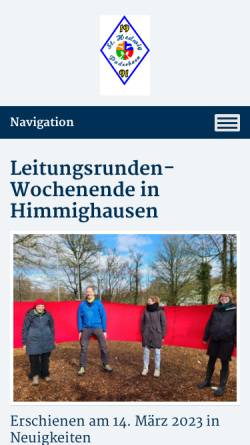 Vorschau der mobilen Webseite dpsg-sthedwig.de, DPSG St. Hedwig