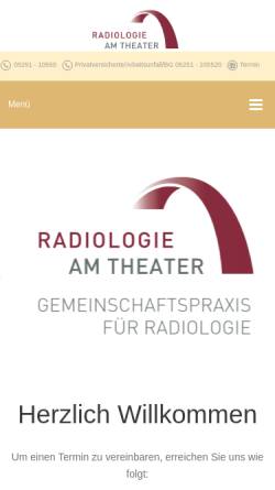 Vorschau der mobilen Webseite www.radiologie-am-theater.de, Radiologe am Theater