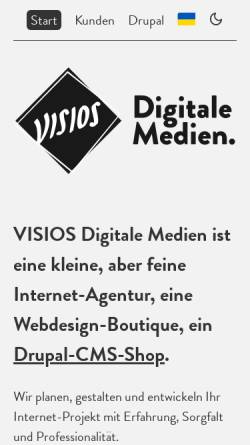 Vorschau der mobilen Webseite www.visios.de, Visios Digitale Medien