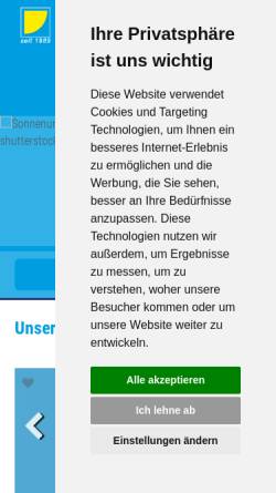 Vorschau der mobilen Webseite www.jawa-reisen.de, JAWA-Reisen GmbH