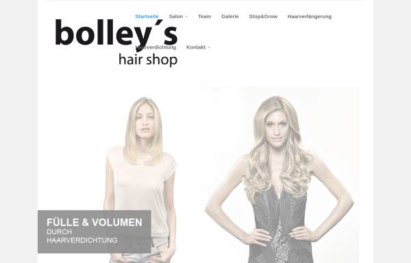 Vorschau von www.bolleys-hair-shop.de, bolley´s hair shop