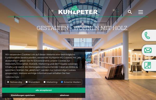 Vorschau von www.kuhlpeter.de, Kuhlpeter KG