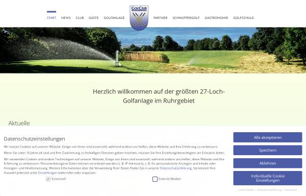 Vorschau von www.golfclub-castroprauxel.de, Golfclub Castrop-Rauxel e.V. in Frohlinde