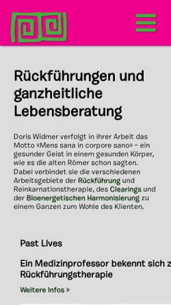 Vorschau der mobilen Webseite www.rueck-fuehrung.ch, Doris Widmer