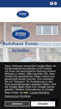 Vorschau der mobilen Webseite www.automobile-esser-schueller.de, Automobile Esser-Schüller GmbH
