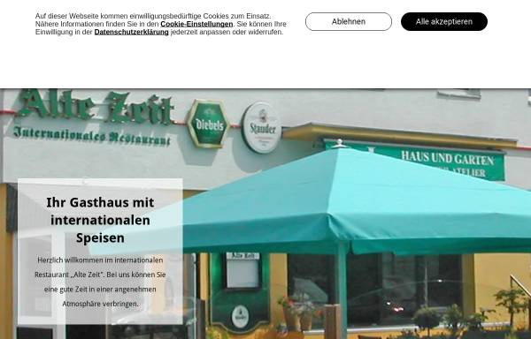 Vorschau von www.alte-zeit.com, Internationales Restaurant Alte Zeit