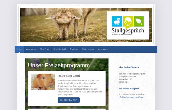 Vorschau von www.stallgespraech-alfter.de, Stallgespräch Alfter