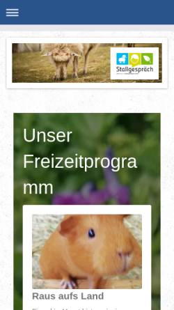 Vorschau der mobilen Webseite www.stallgespraech-alfter.de, Stallgespräch Alfter
