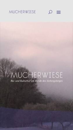 Vorschau der mobilen Webseite www.mucherwiese.de, Mucherwiese e.V.