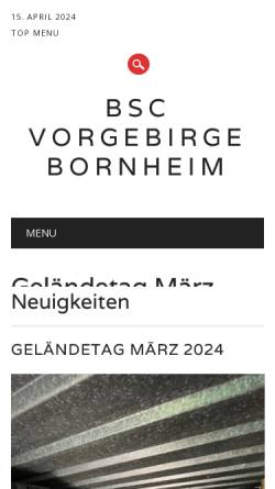 Vorschau der mobilen Webseite www.bsc-vorgebirge.de, Bogensport-Club Vorgebirge e.V.